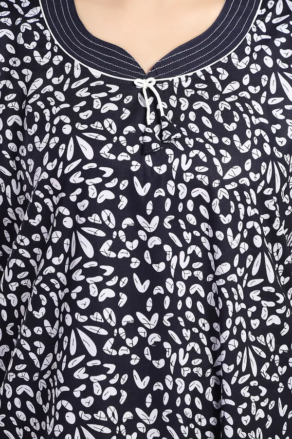 Dark_Blue_Cotton_Printed_Regular_Nighty_For_Women