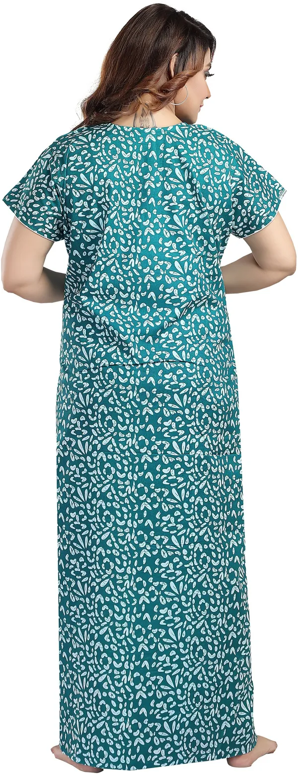 Green_&_White_Cotton_Printed_Regular_Nighty_For_Women