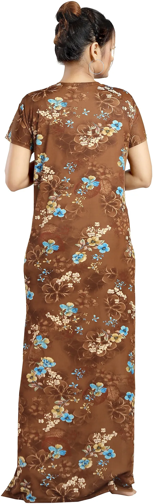 Brown_Sarina_Floral_Regular_Nighty_For_Women
