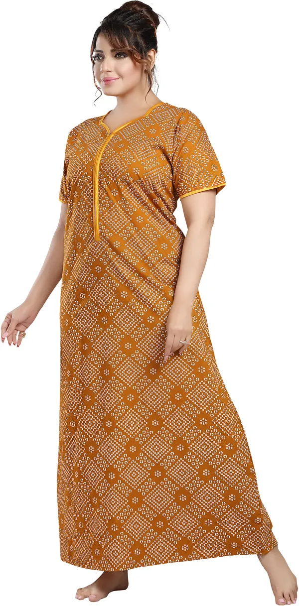 Gold_Cotton_Printed_Regular_Nighty_For_Women