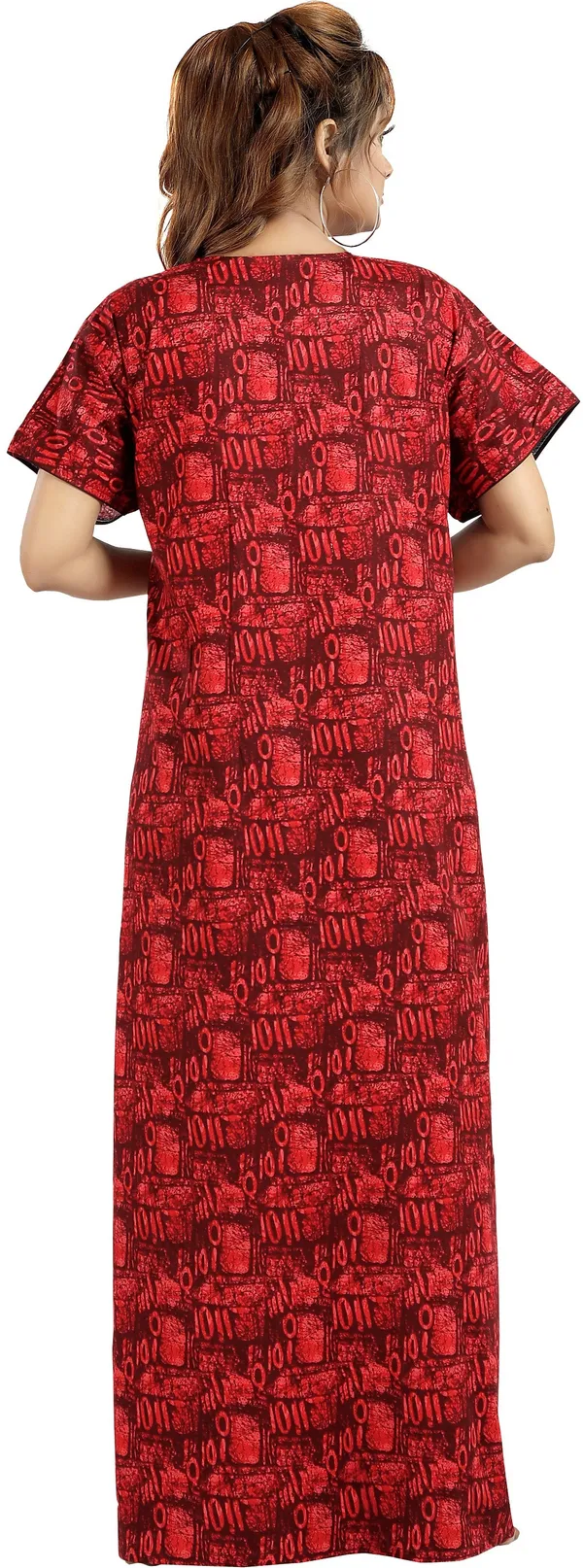 Red_Cotton_Lace_Regular_Nighty_For_Women