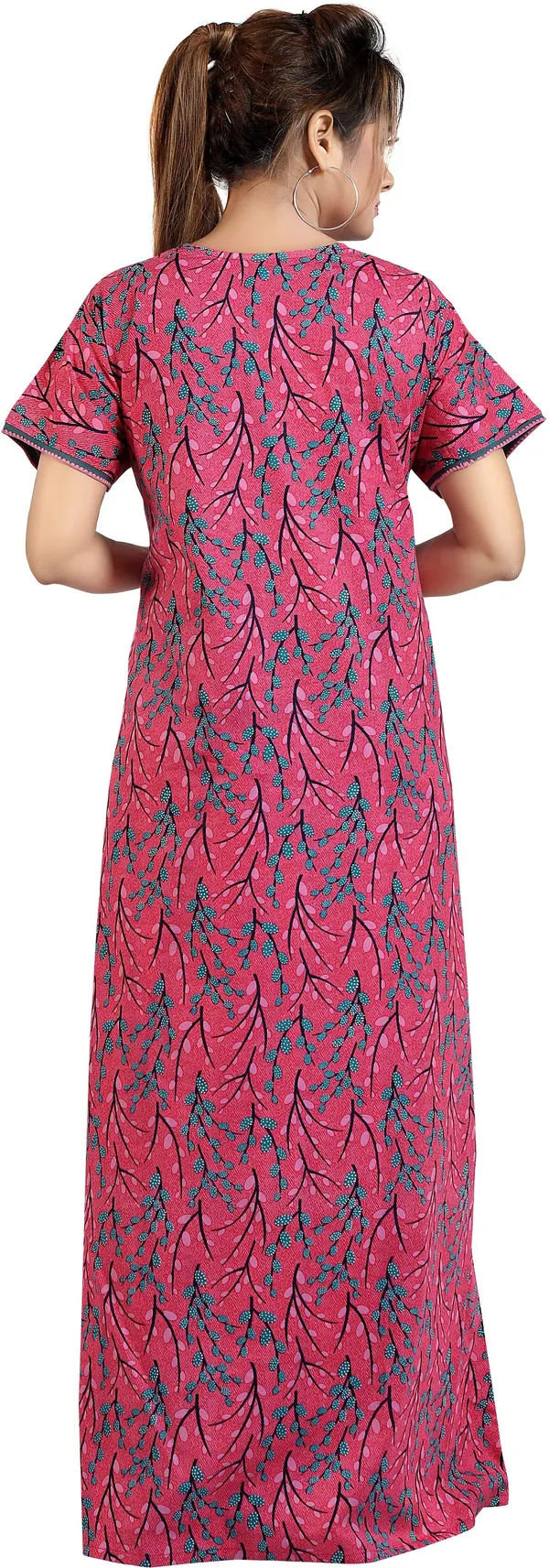 Pink_Cotton_Printed_Regular_Maternity_&_Nursing_Nighty_For_Women