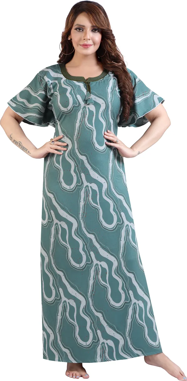 LIFE-TALE_Women_Nighty_(Green)