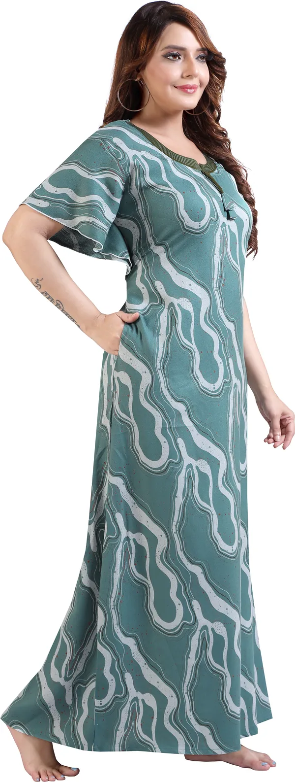 LIFE-TALE_Women_Nighty_(Green)