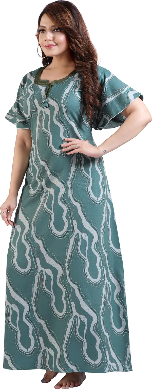 LIFE-TALE_Women_Nighty_(Green)