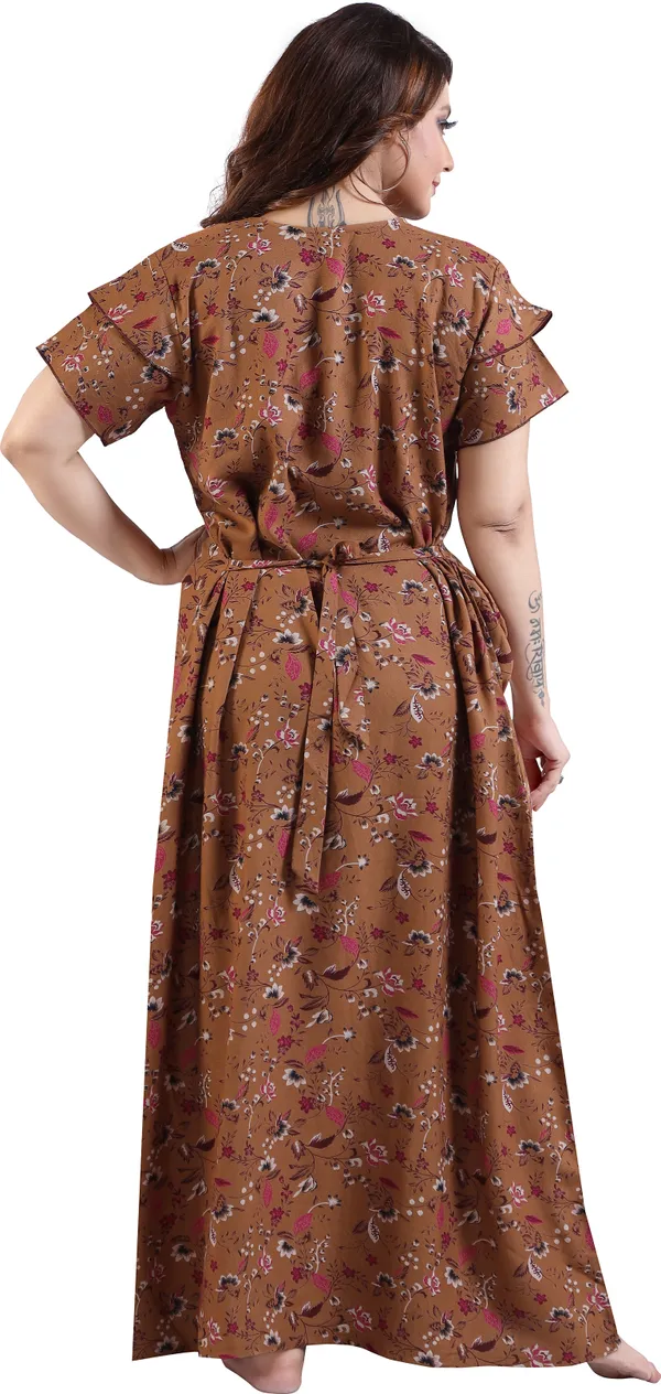 LIFE-TALE_Women_Nighty_(Brown)