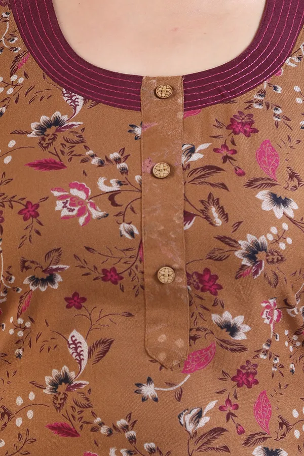 LIFE-TALE_Women_Nighty_(Brown)