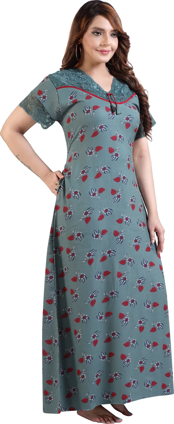 LIFE-TALE_Women_Nighty_(Green)