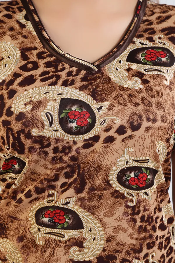 Brown_Sarina_Printed_Regular_Nighty_For_Women