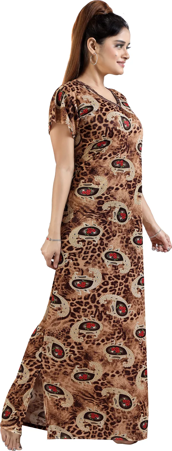Brown_Sarina_Printed_Regular_Nighty_For_Women