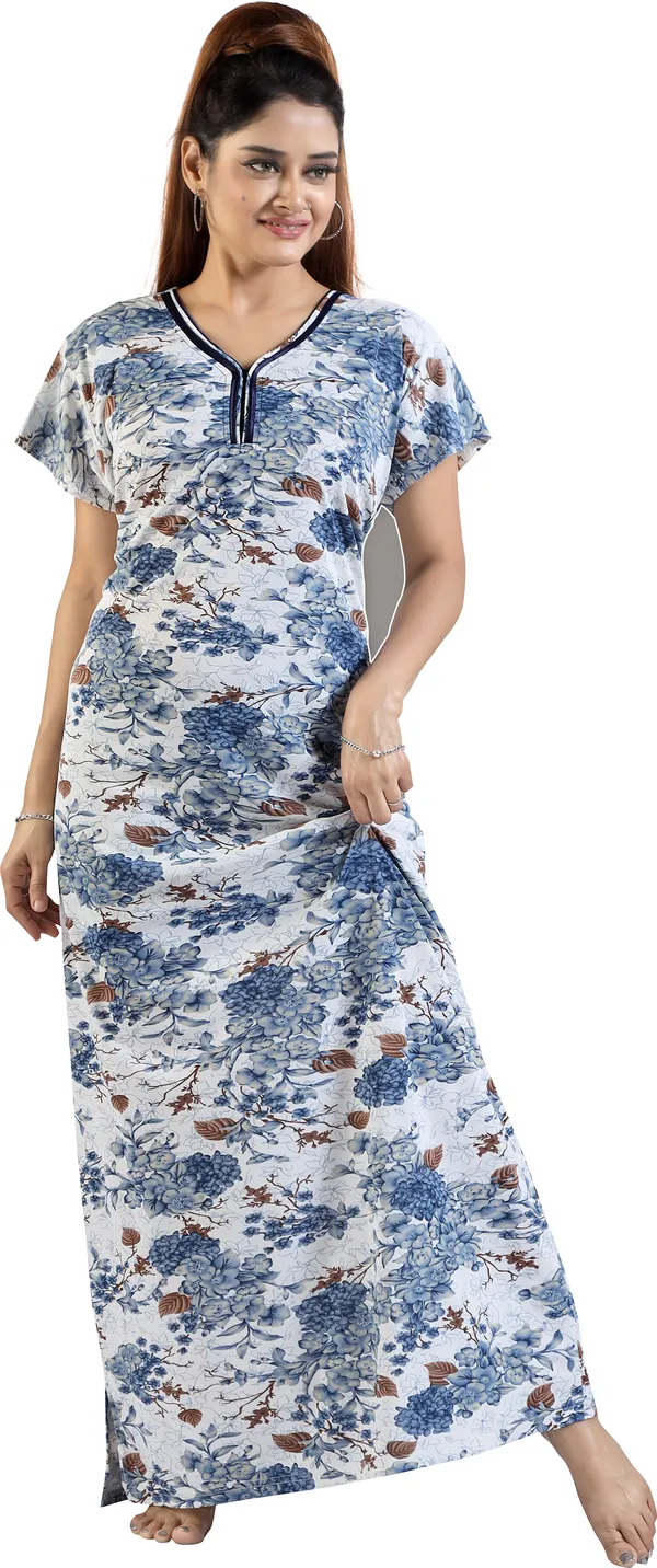 White_&_Blue_Sarina_Printed_Regular_Nighty_For_Women