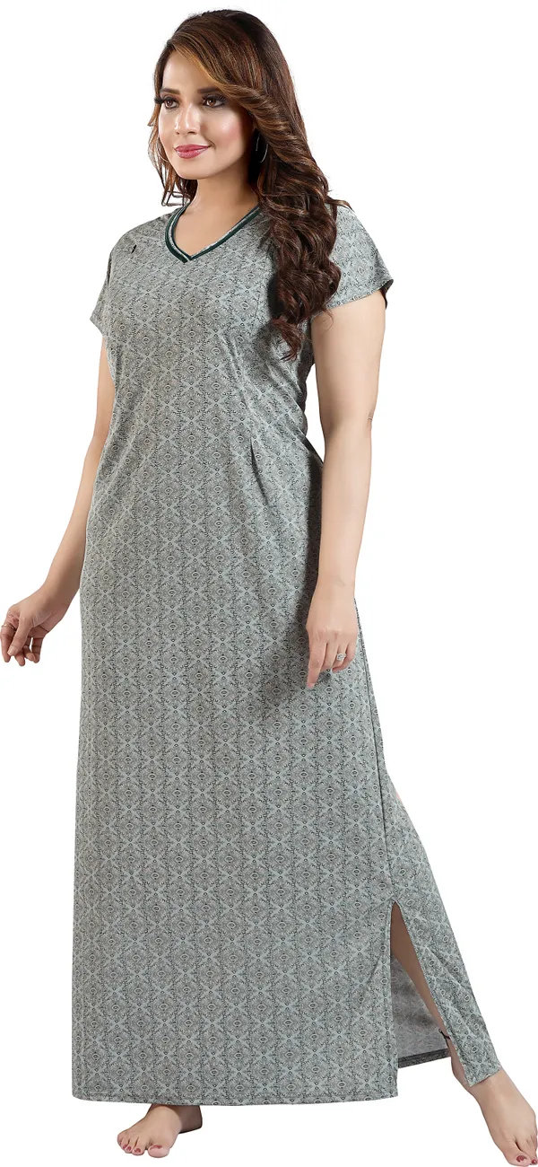 Light_Green_Sarina_Printed_Regular_Maternity_&_Nursing_Nighty_For_Women