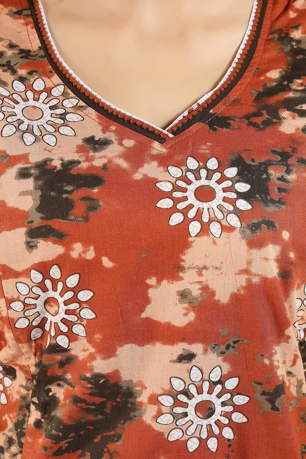 Brown_Cotton_Printed_Regular_Maternity_&_Nursing_Nighty_For_Women
