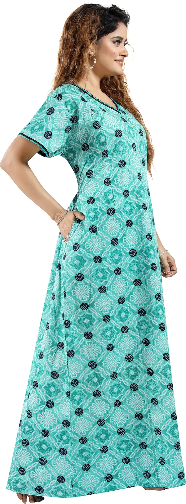 Green_Cotton_Printed_Regular_Maternity_&_Nursing_Nighty_For_Women