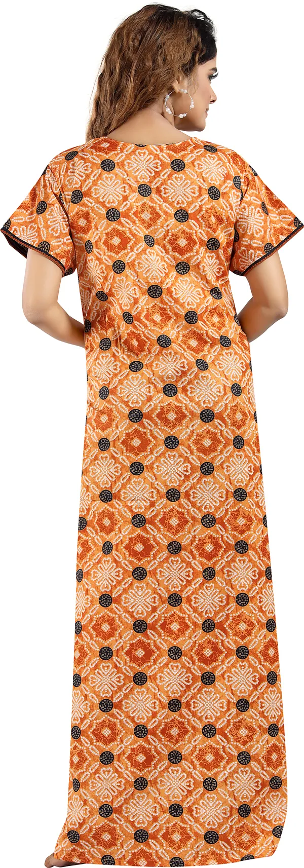 LIFE-TALE_Orange_Cotton_Printed_Regular_Maternity_&_Feeding_Nighty_For_Women