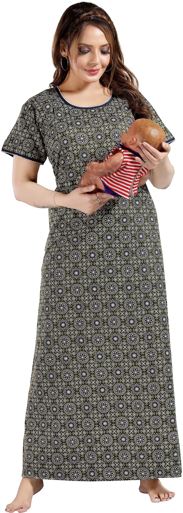 Light_Green_Cotton_Self_Design_Regular_Maternity_&_Nursing_Nighty_For_Women