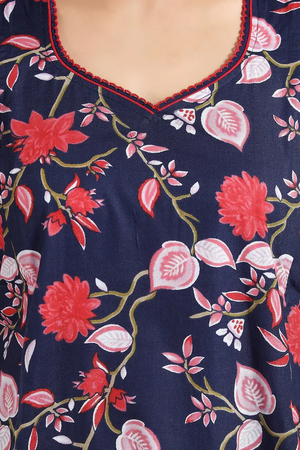 Dark_Blue_Cotton_Floral_Regular_Maternity_&_Nursing_Nighty_For_Women