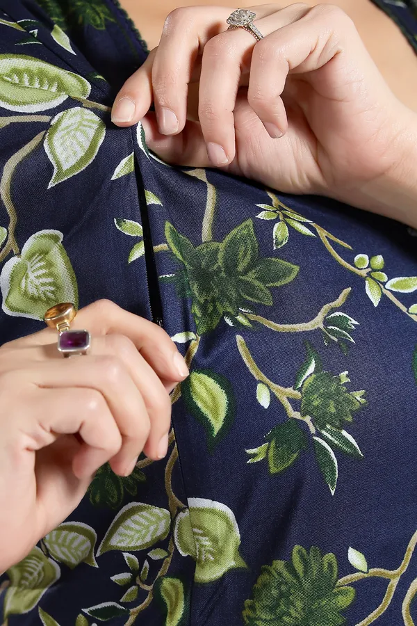 Dark_Blue_Cotton_Floral_Regular_Maternity_&_Nursing_Nighty_For_Women