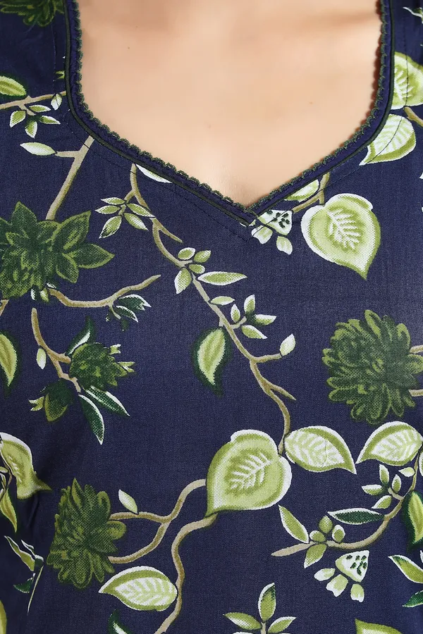 Dark_Blue_Cotton_Floral_Regular_Maternity_&_Nursing_Nighty_For_Women