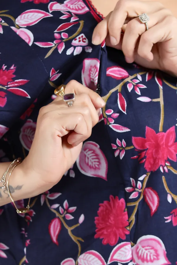 Dark_Blue_Cotton_Floral_Regular_Maternity_&_Nursing_Nighty_For_Women
