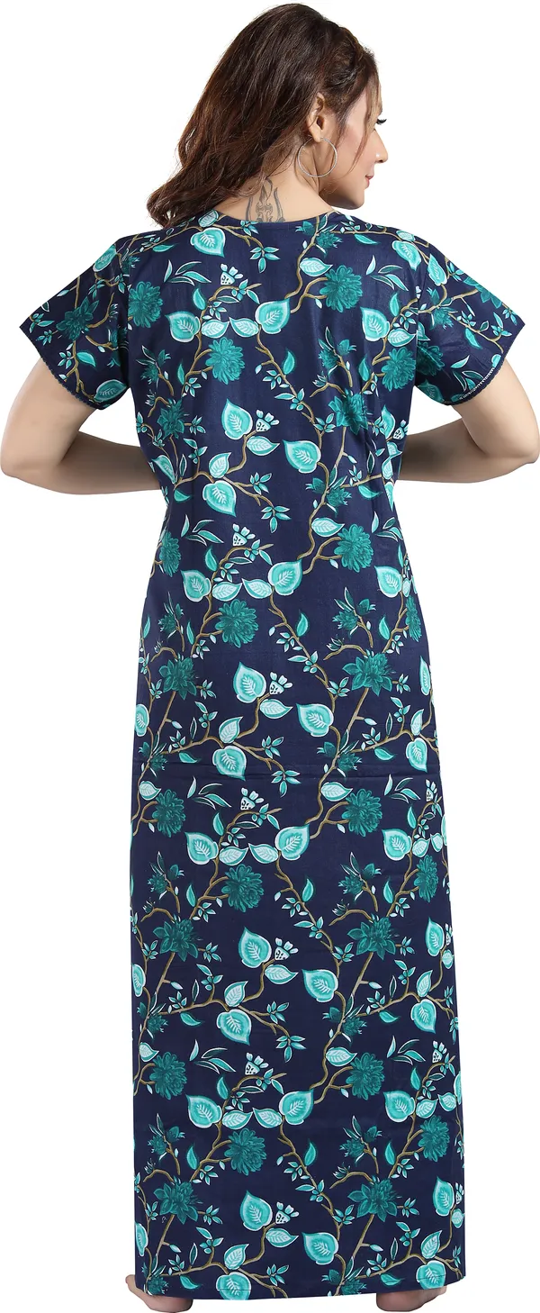 Dark_Blue_Cotton_Floral_Regular_Maternity_&_Nursing_Nighty_For_Women