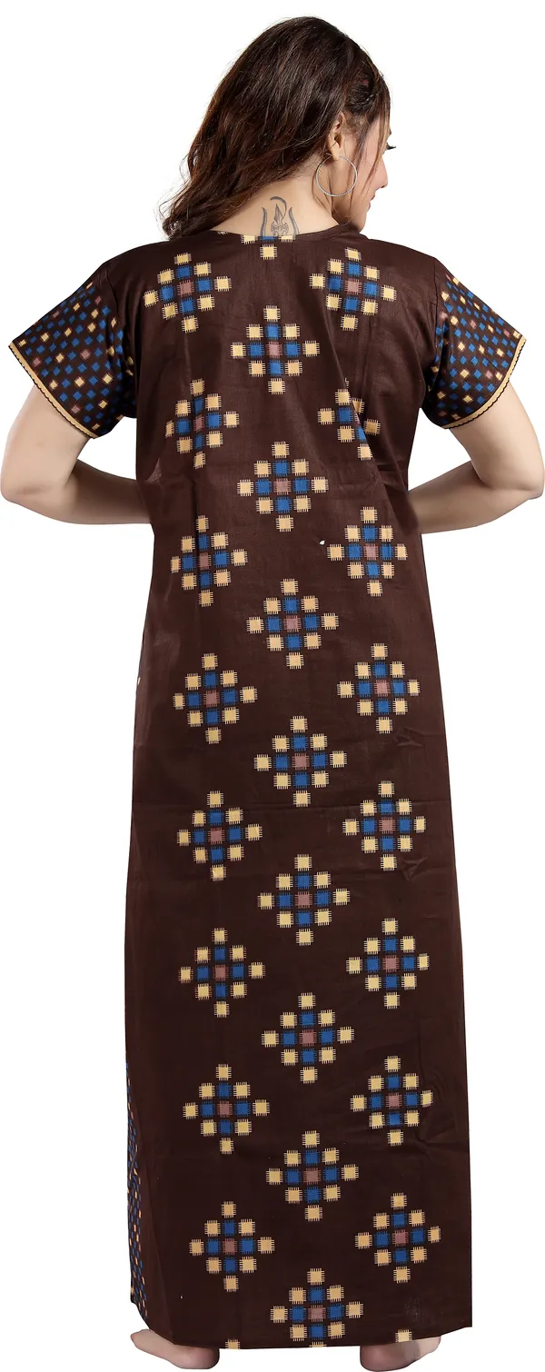Brown_Cotton_Colorblock_Regular_Maternity_&_Nursing_Nighty_For_Women