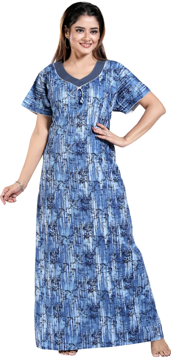Dark_Blue_Cotton_Printed_Regular_Nighty_For_Women