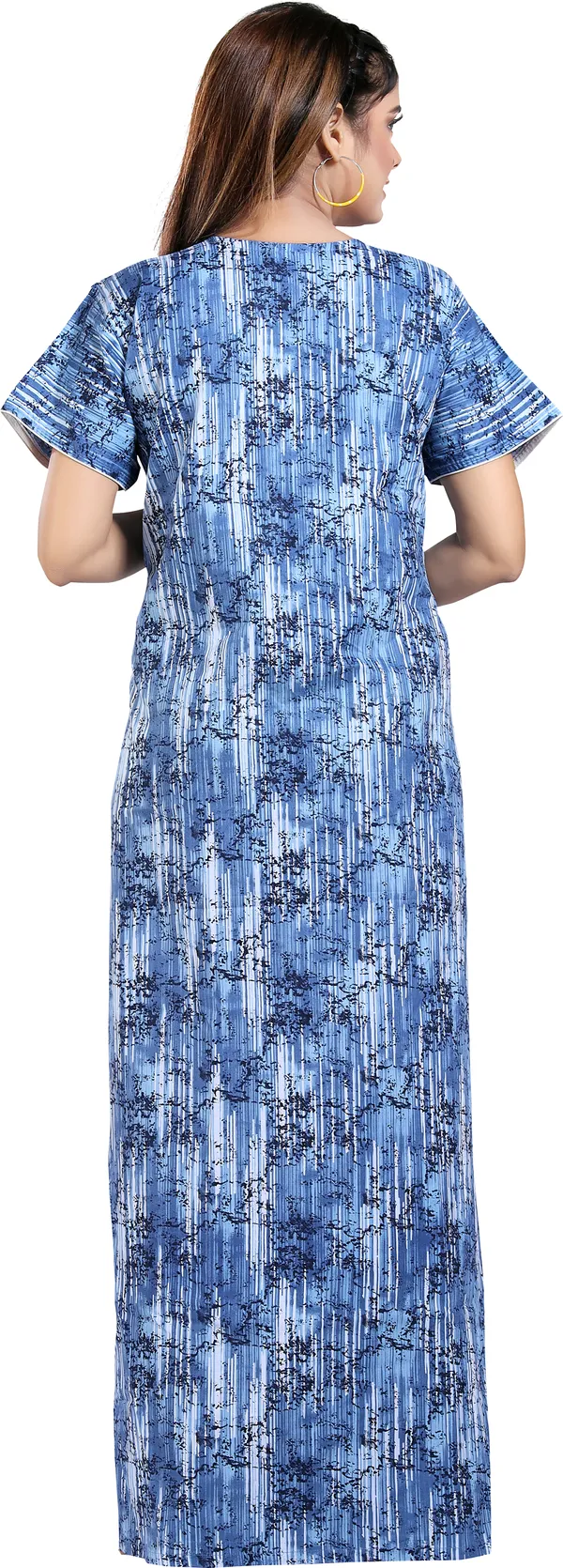 Dark_Blue_Cotton_Printed_Regular_Nighty_For_Women