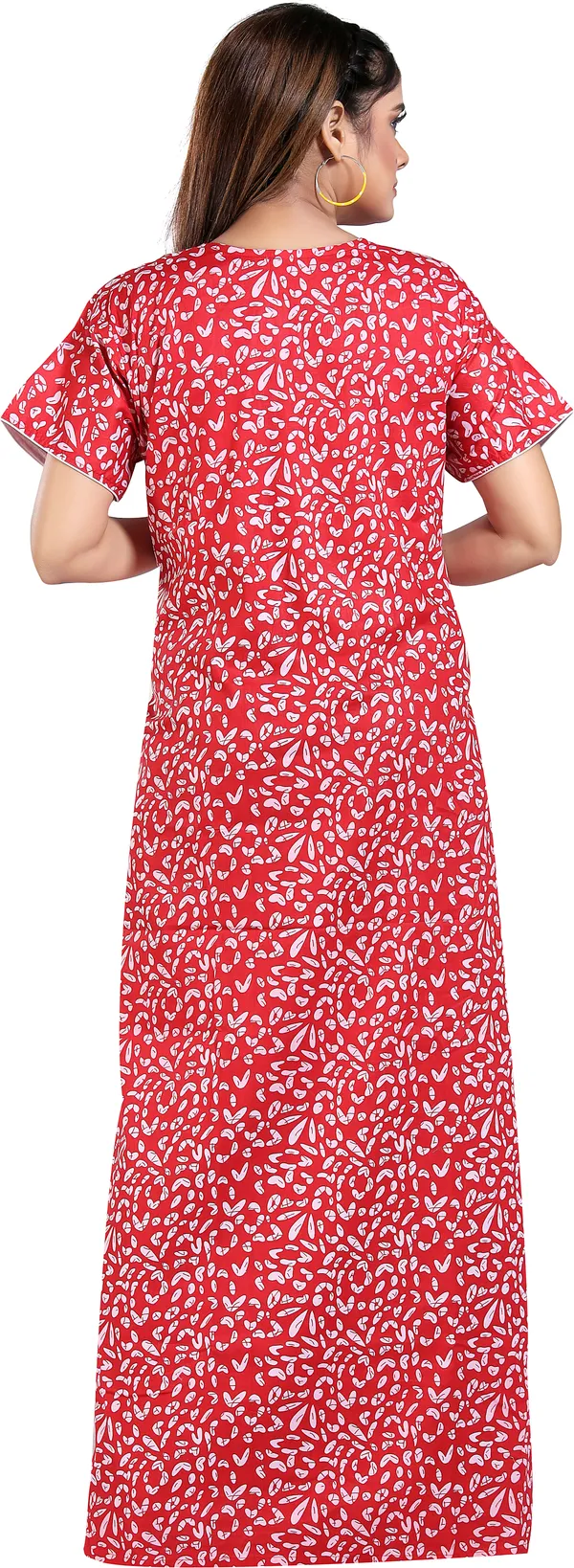Red_Cotton_Printed_Regular_Nighty_For_Women
