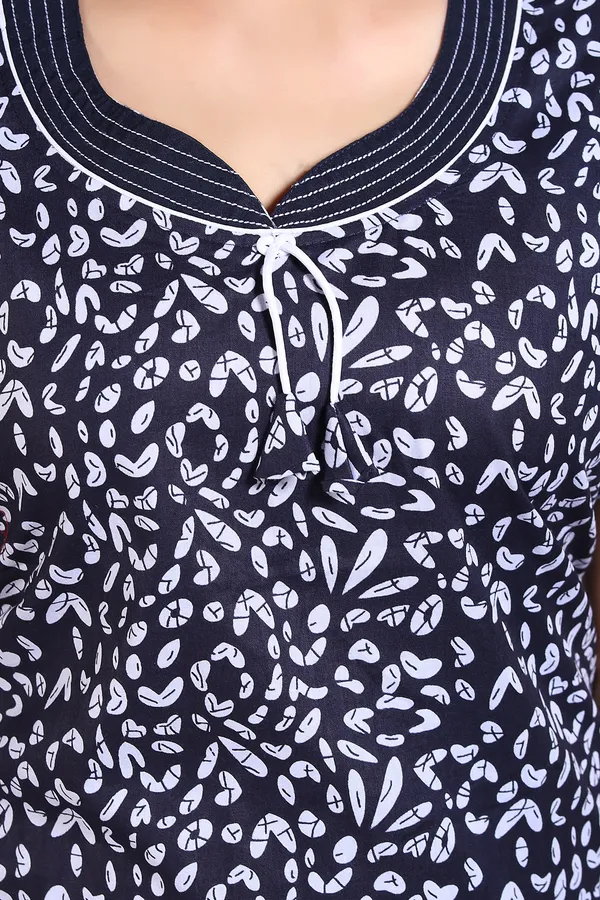 Dark_Blue_Cotton_Printed_Regular_Nighty_For_Women