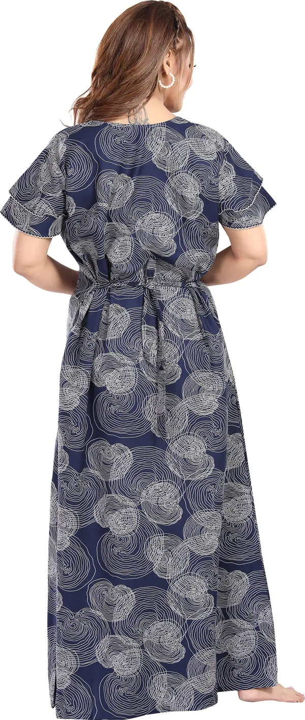 LIFE-TALE_Women_Nighty_(Dark_Blue)