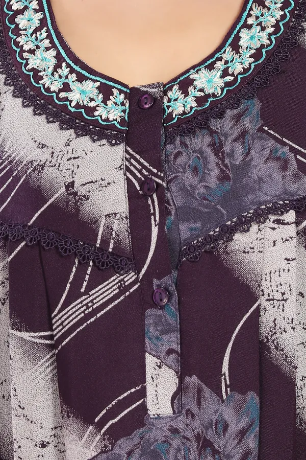 LIFE-TALE_Women_Nighty_(Purple)