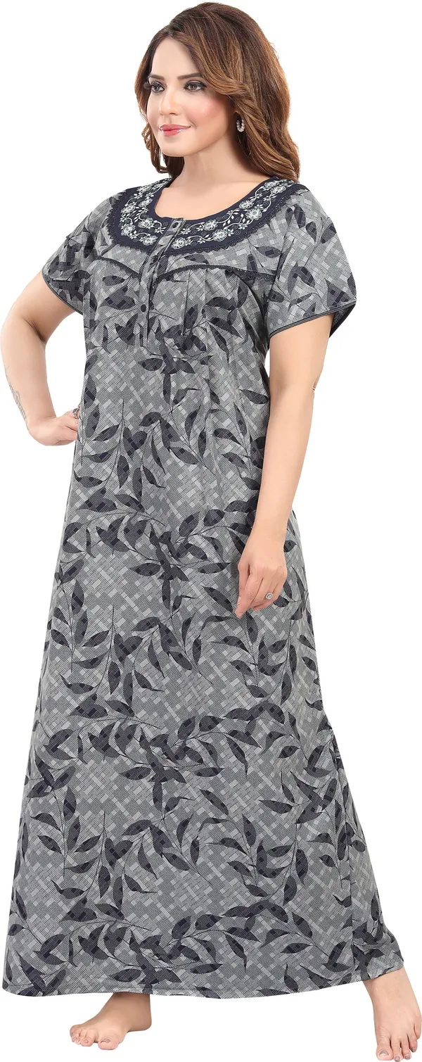 LIFE-TALE_Women_Nightdress_(Grey)