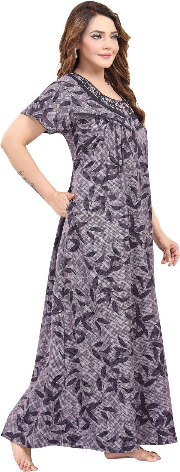 LIFE-TALE_Women_Nightdress_(Purple)
