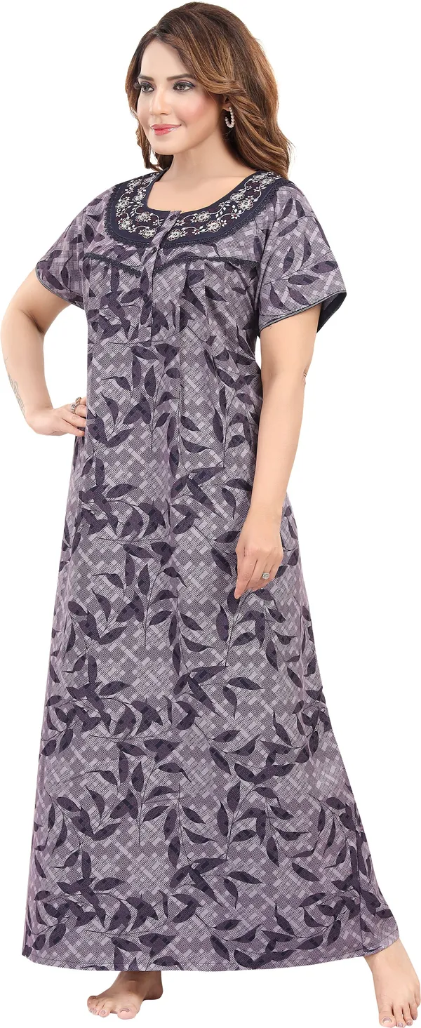 LIFE-TALE_Women_Nightdress_(Purple)