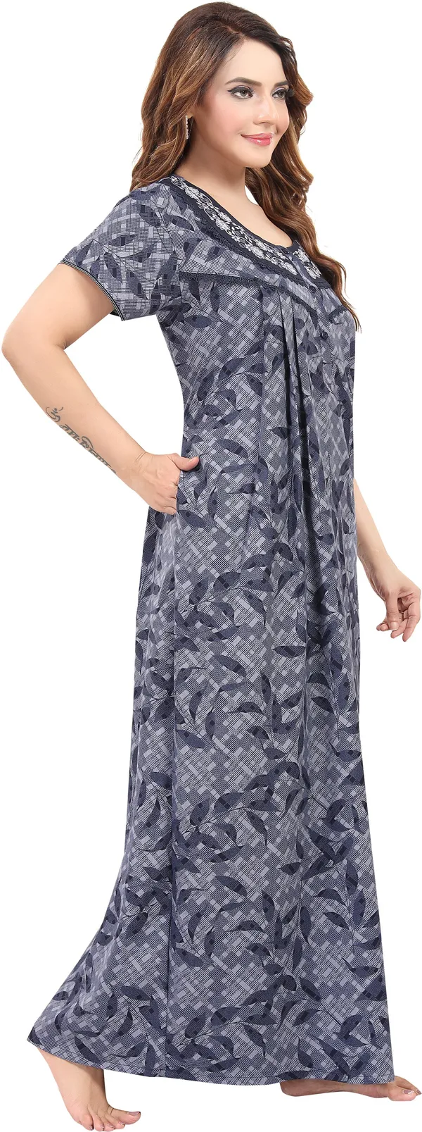 LIFE-TALE_Women_Nightdress_(Grey)