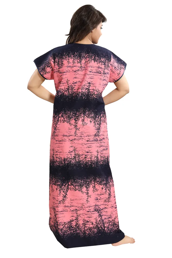 Premium_Cotton_Nighty/Night_Dress(Pink)