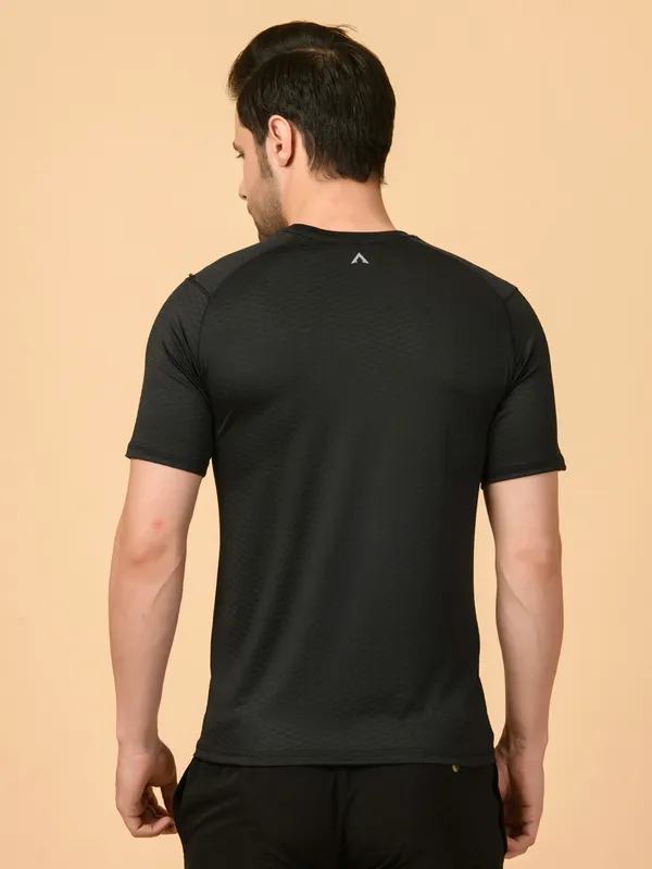 Black_Activewear_Half_Sleeves_T-Shirt_For_Men