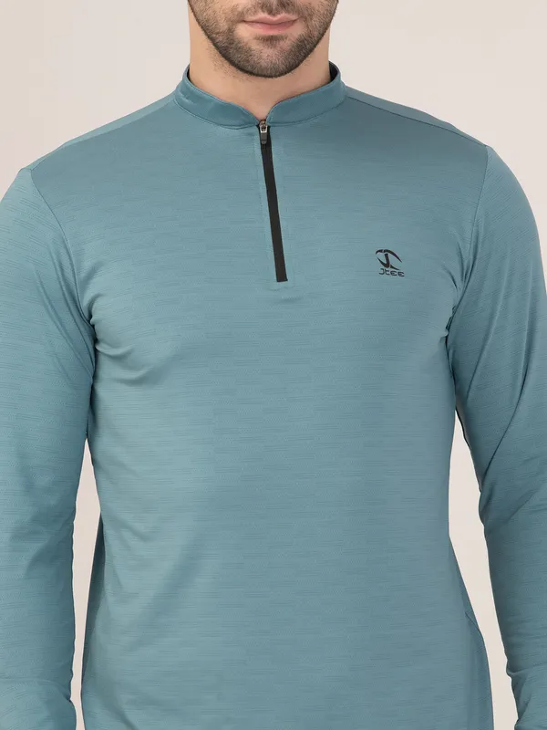 AQUA_FULL_SLEEVE_ZIPPER_TSHIRT
