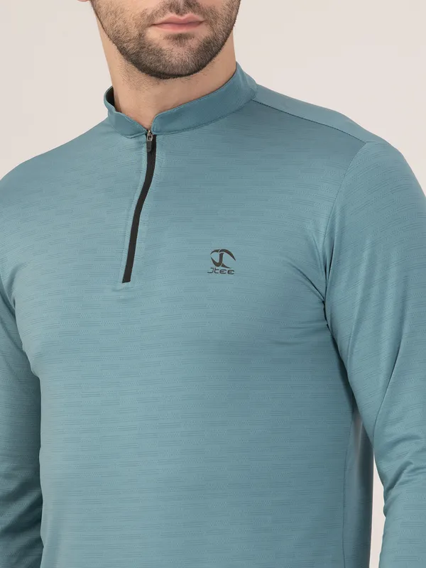 AQUA_FULL_SLEEVE_ZIPPER_TSHIRT