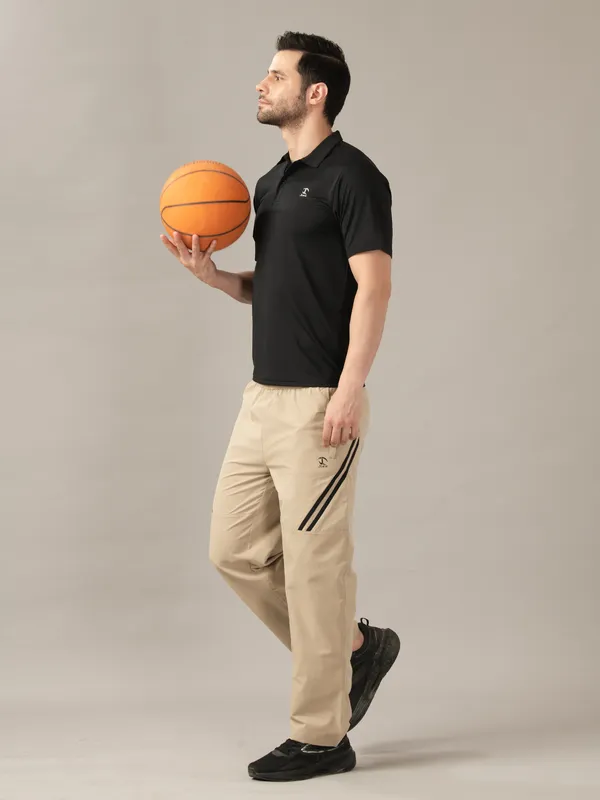 Black_Activewear_Nexfit_Polo_T-Shirt_For_Men
