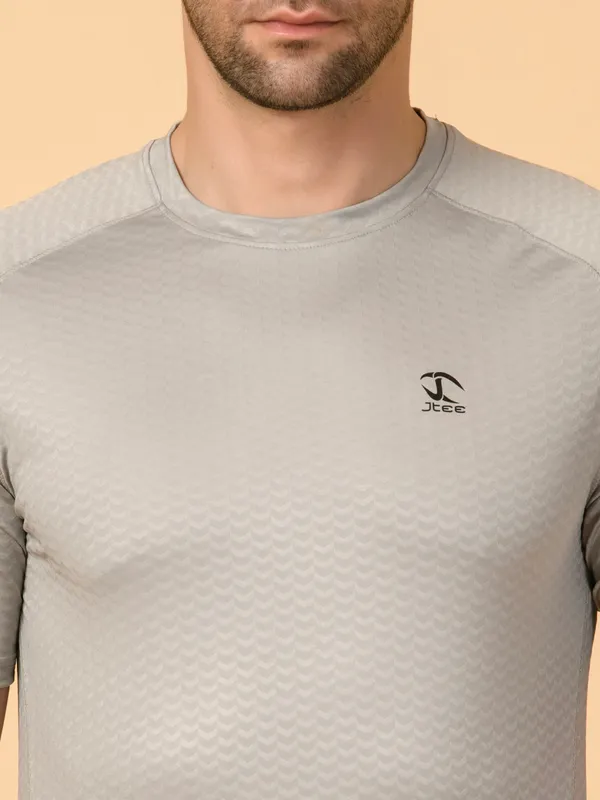 Light_Grey_Activewear_Half_Sleeves_T-Shirt_For_Men
