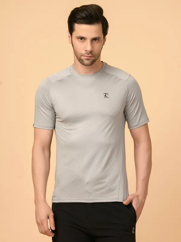 Light_Grey_Activewear_Half_Sleeves_T-Shirt_For_Men