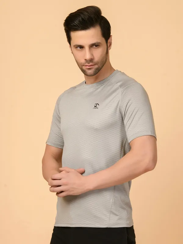 Light_Grey_Activewear_Half_Sleeves_T-Shirt_For_Men