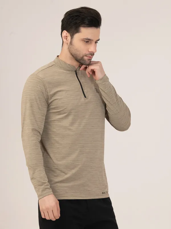SAND_MELANGE_FULL_SLEEVE_ZIPPER_TSHIRT