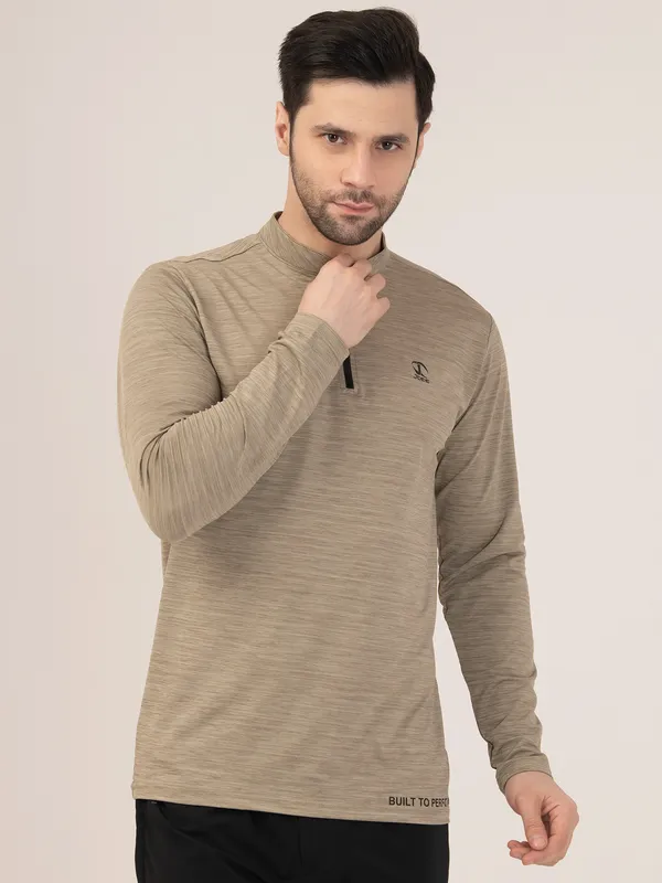 SAND_MELANGE_FULL_SLEEVE_ZIPPER_TSHIRT