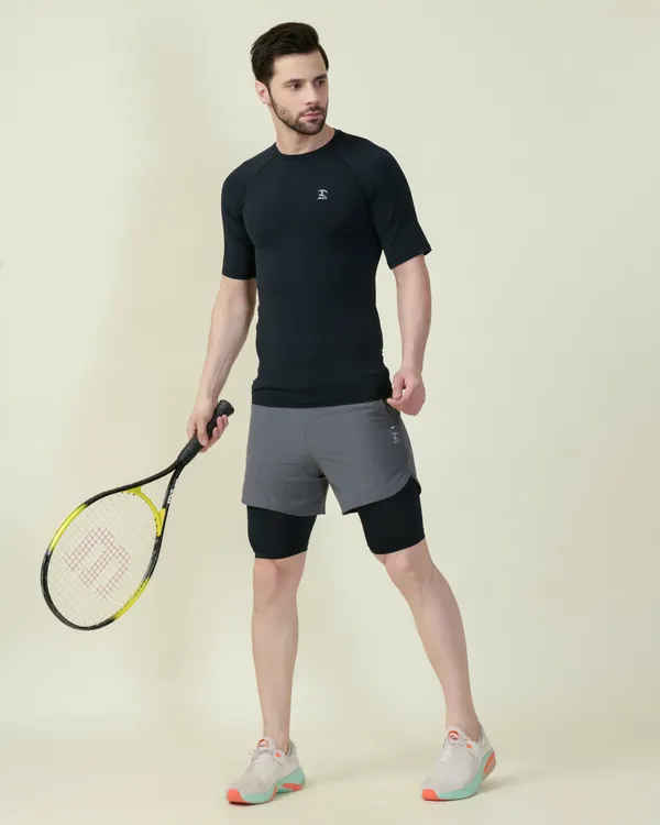 Black_Half_Sleeve_Compression_Tshirt