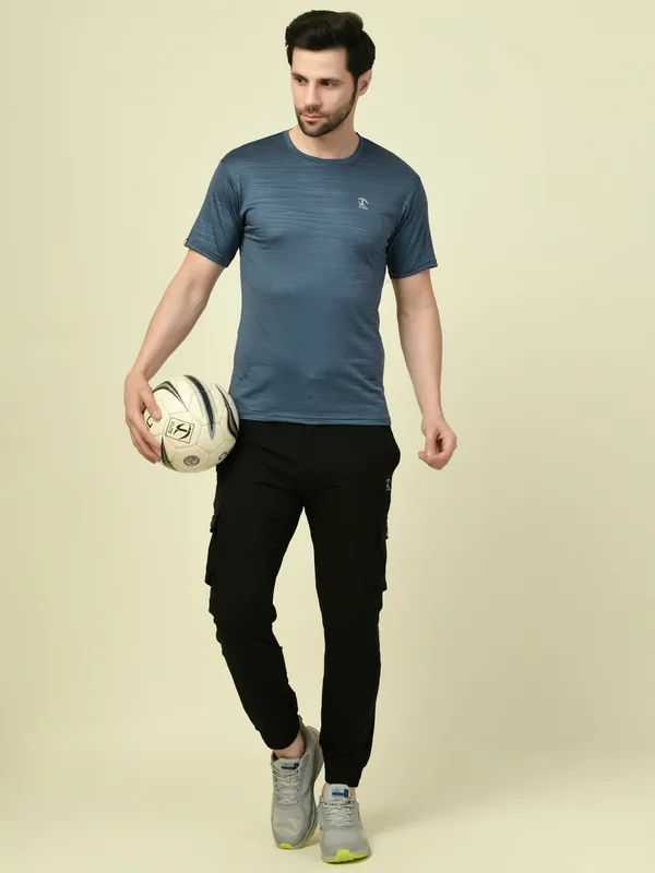 Blue_Activewear_Polyester_Blend_T-Shirt_For_Men