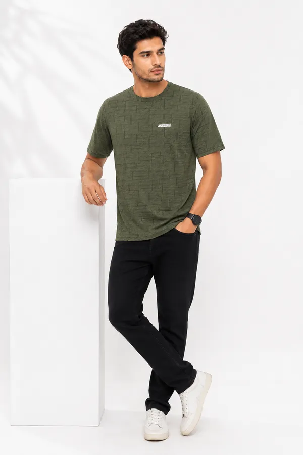 Vertex_Olive_Textured_Crew_Neck_T-Shirt