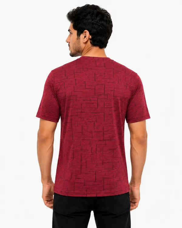 Vertex_Maroon_Textured_Crew_Neck_T-Shirt